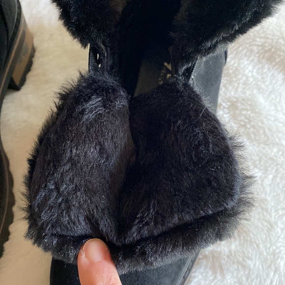 NEW ROUGE Faux Fur Winter Boots Lug Soles Size 7 - Picture 14 of 15